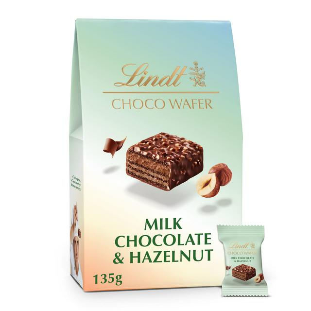 Chocolates - Lindt Choco Wafer Milk Chocolate & Hazelnut 135g